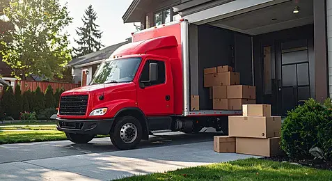 moving from Palm Jumeirah to Dubai Marina covered truck frond road 2026